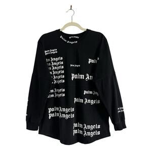 Palm angels Ultra logo Long Sleeves T- shirt graphic print crew neck Sz large